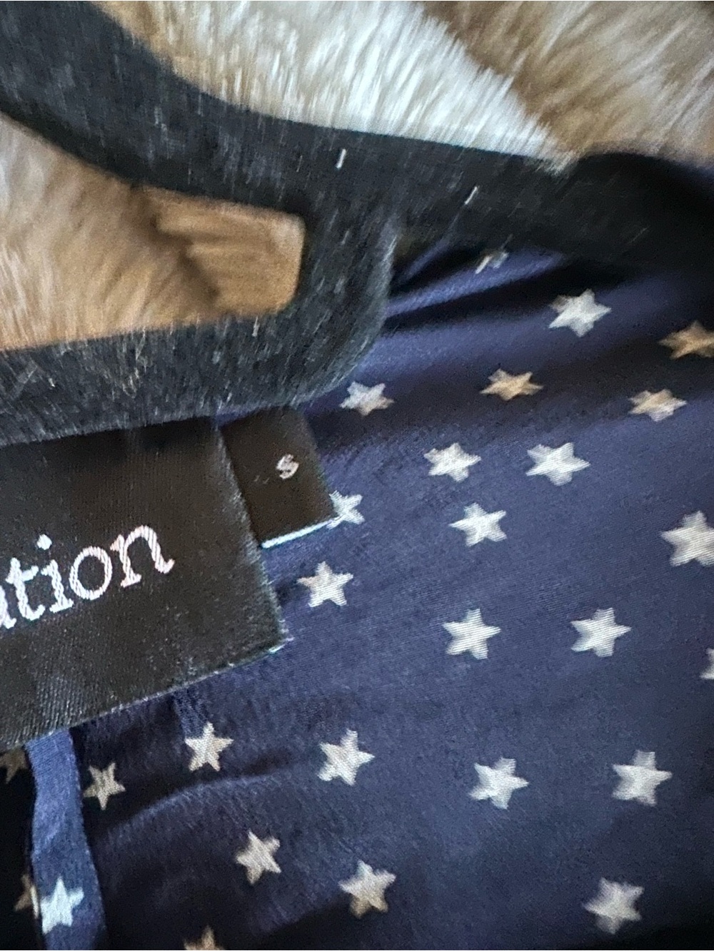 Réalisation Par Navy Star Print Tie-Front Blouse - Picture 6 of 6